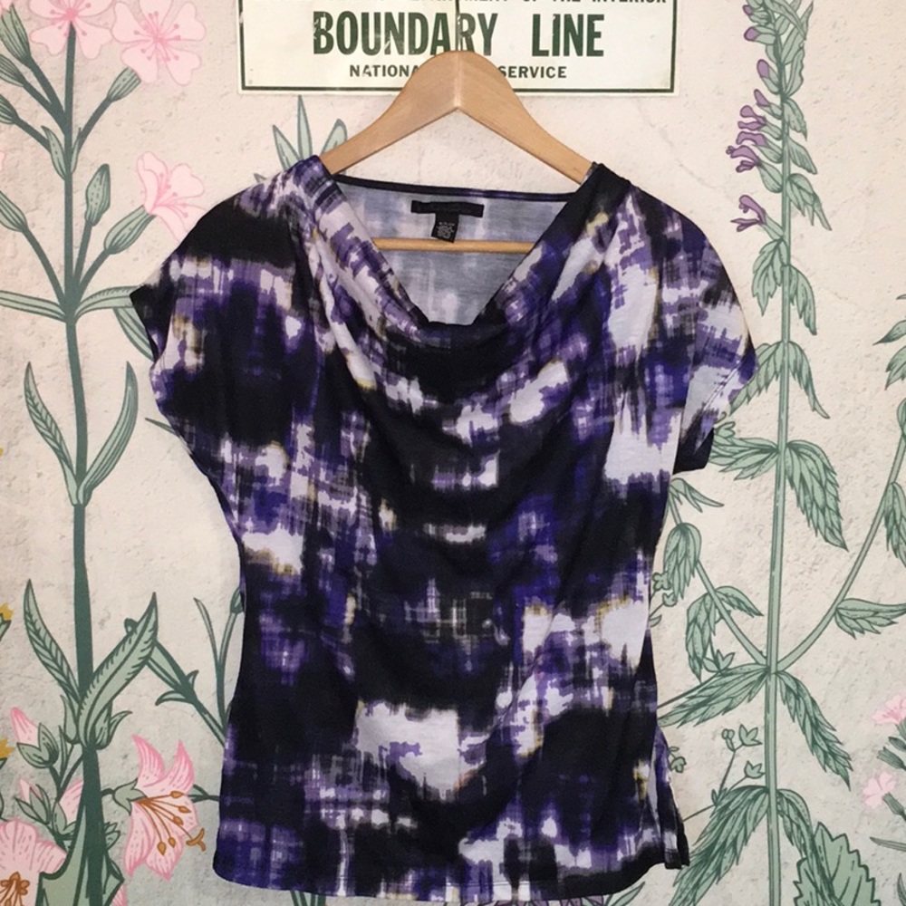 NEW Kenneth Cole NY Drape Neck Purple Top &⁉️🎁!
